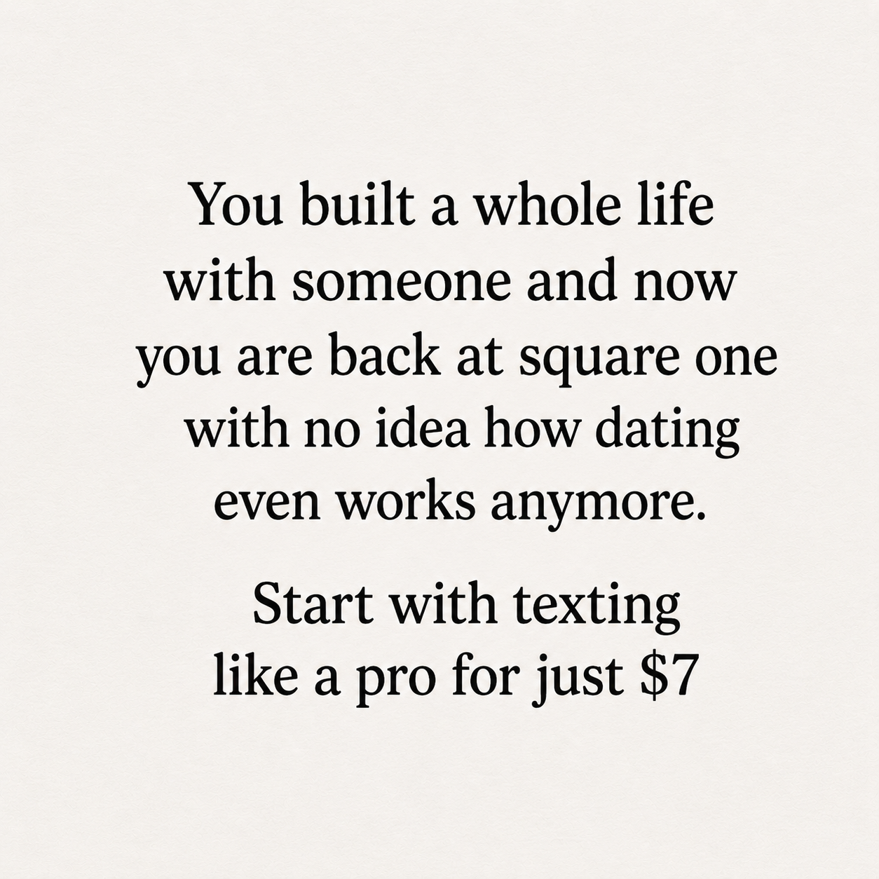 Social Dynamics Group Facebook ad: $7 A online text tool to show you exactly what to say
