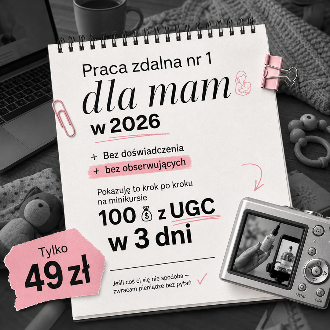 Weronika Uszko Facebook ad: 3-dniowy mini-kurs online o UGC