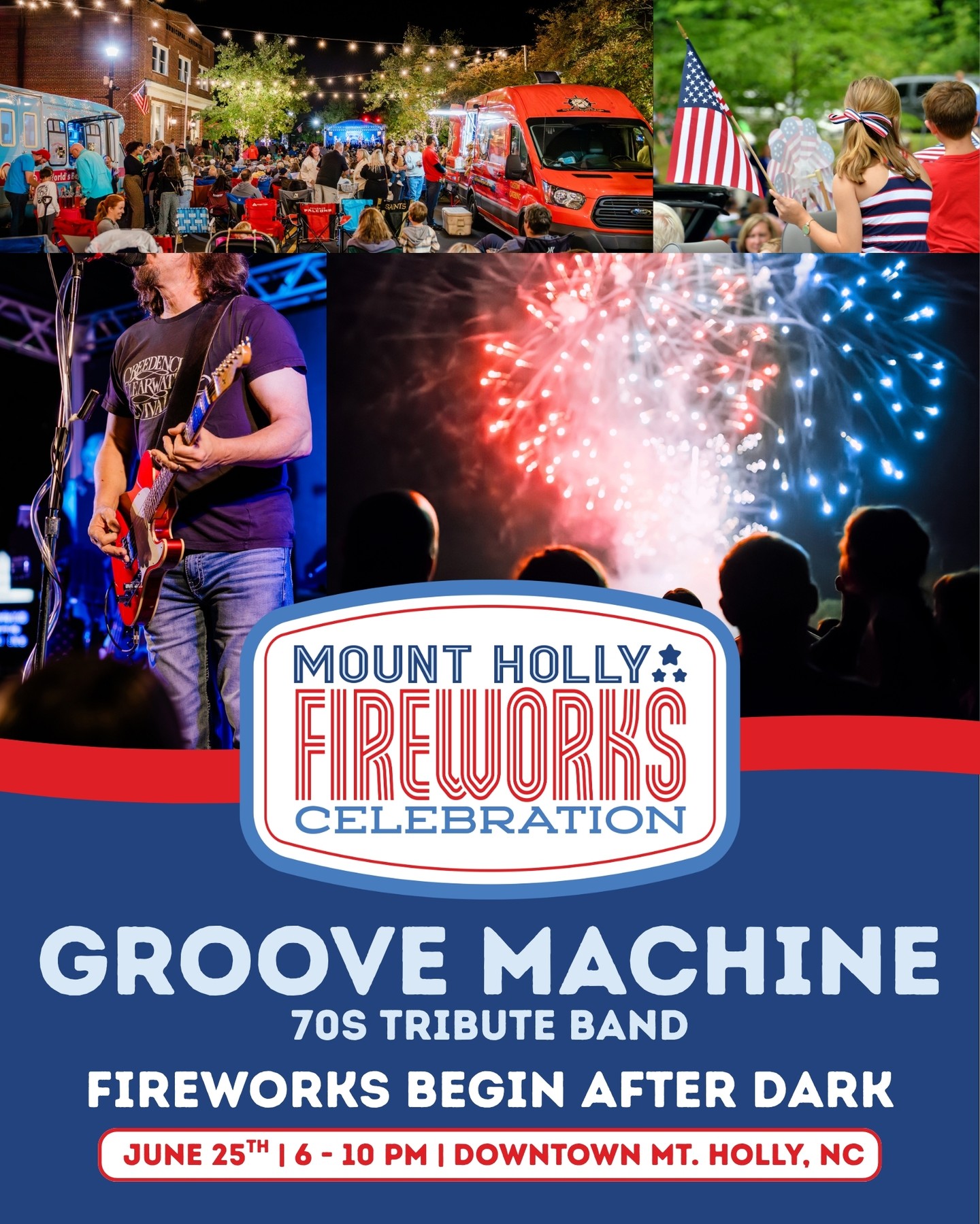 City of Mount Holly, NC Facebook ad: Kick off your Independence Day celebrations with the…
