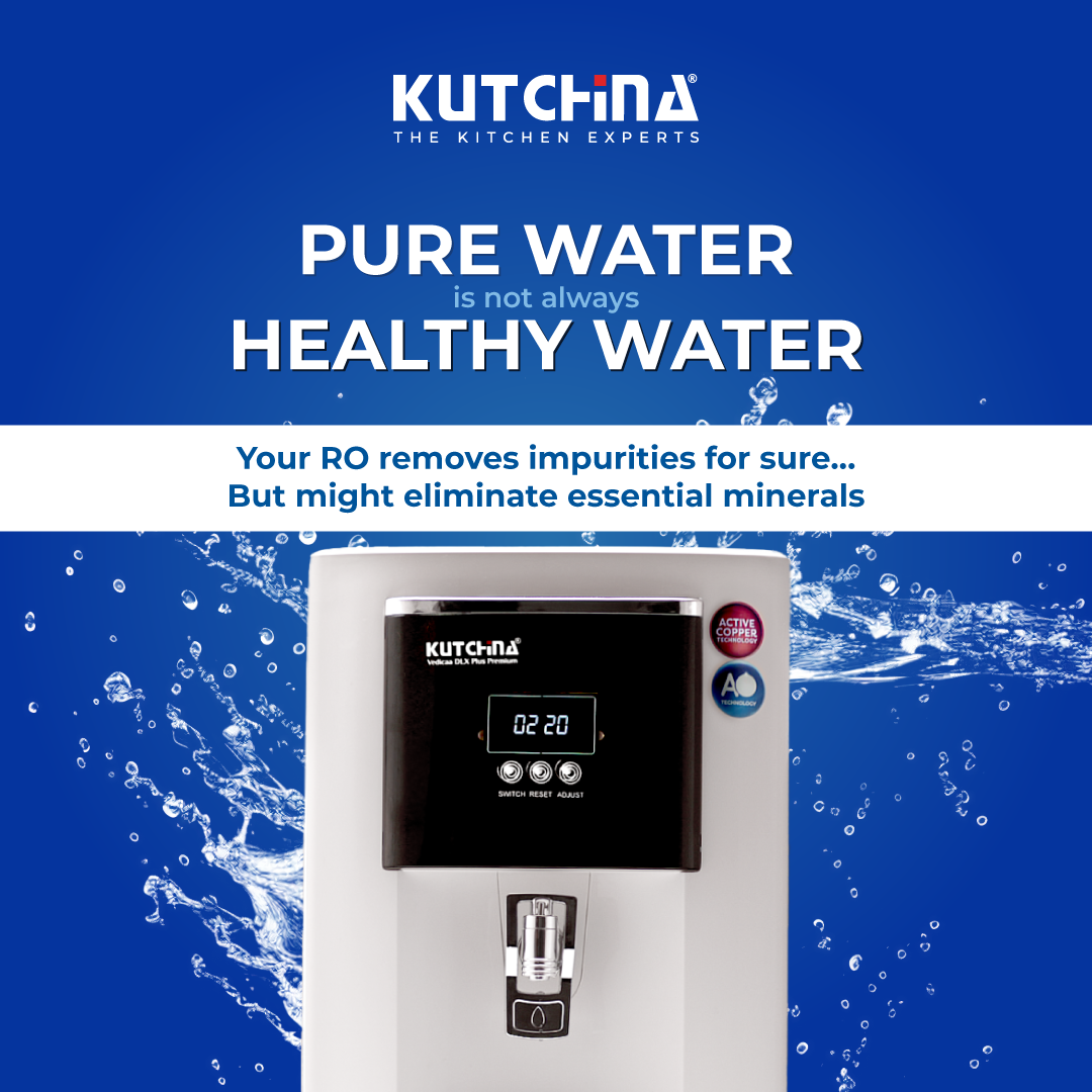 Kutchina Connect Facebook ad: Pure water is NOT always healthy water.