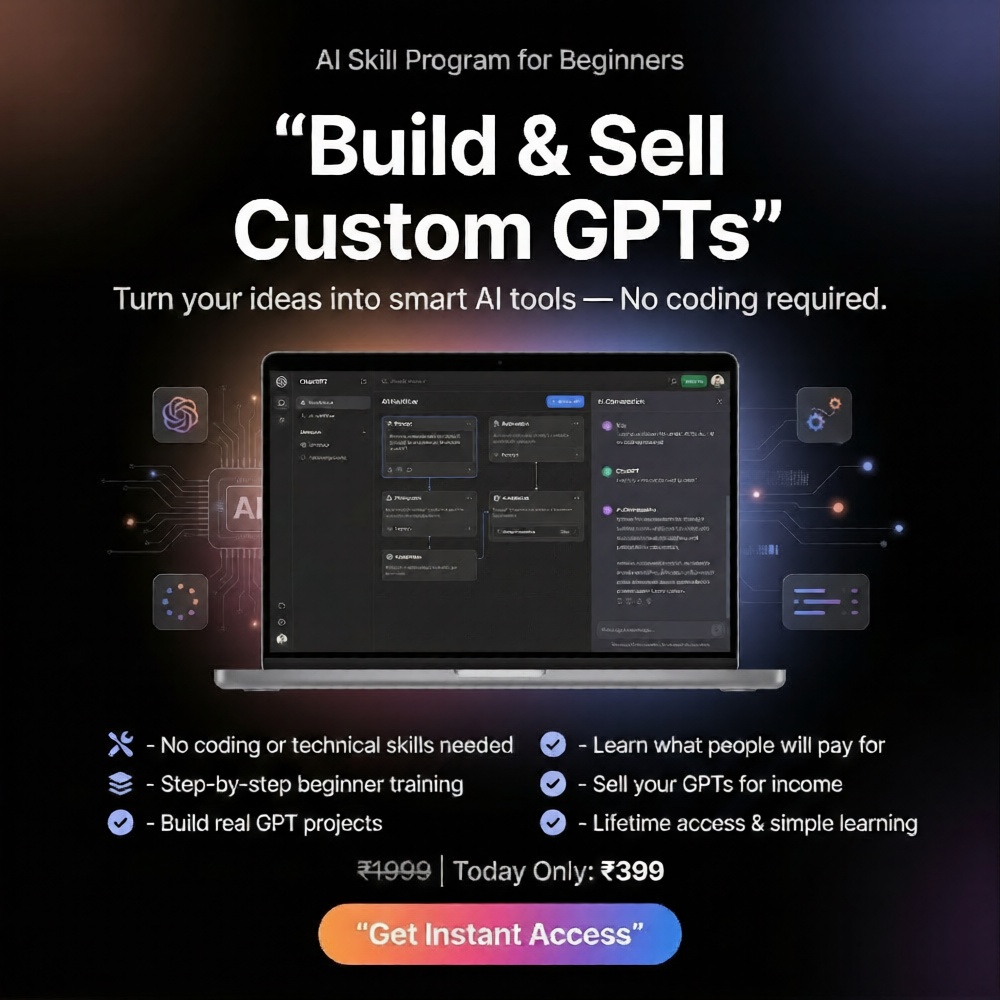 DigitalRohit Facebook ad: Learn to Build Custom GPTs
