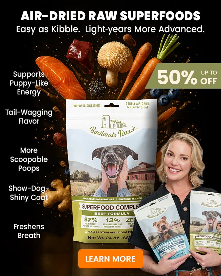 Badlands Ranch Superfood Complete Facebook ad: Get Up to 50% Off Superfood Complete Now!