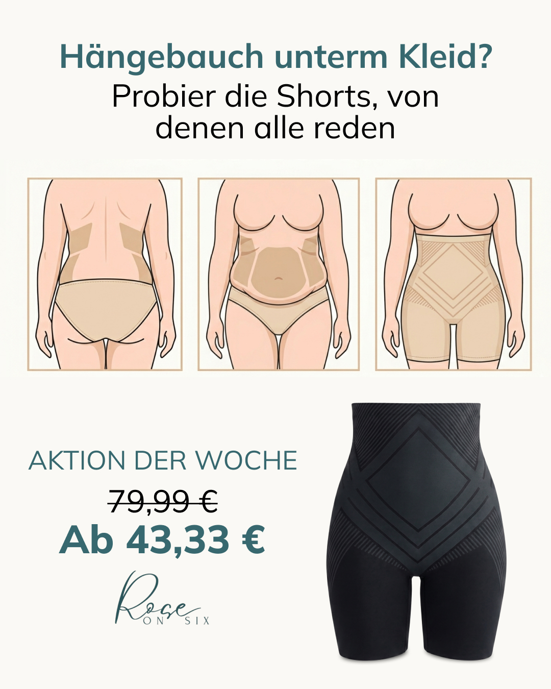 Rose on Six Facebook ad: So sexy war Shapewear noch nie.
