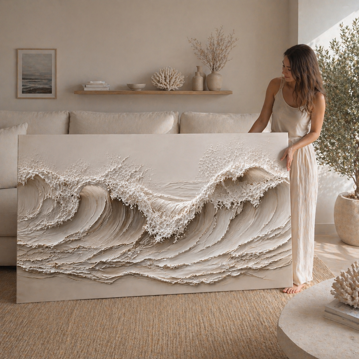 Tailored Canvases - Personalized Art Facebook ad: Coastal Wave | Made in the USA | Ships Fast