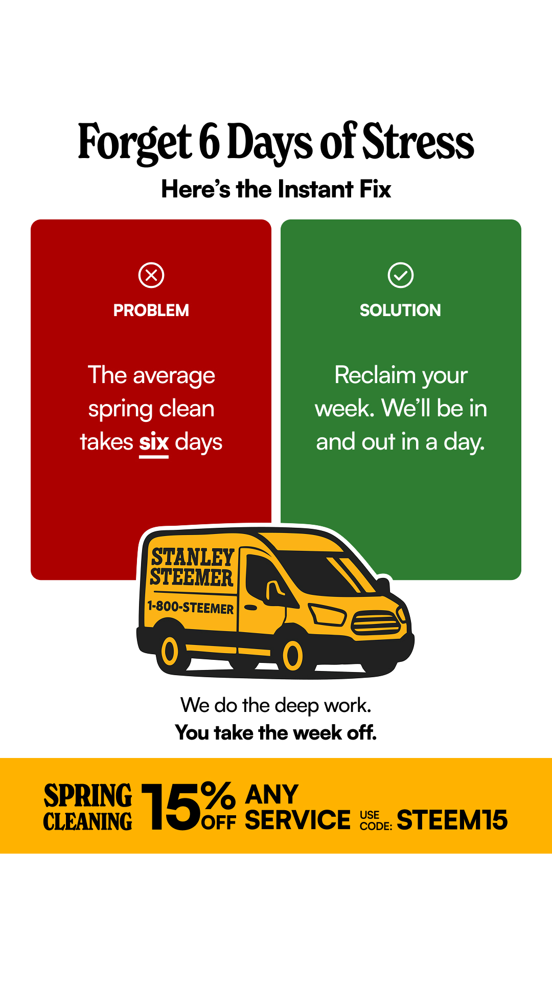 Stanley Steemer Facebook ad