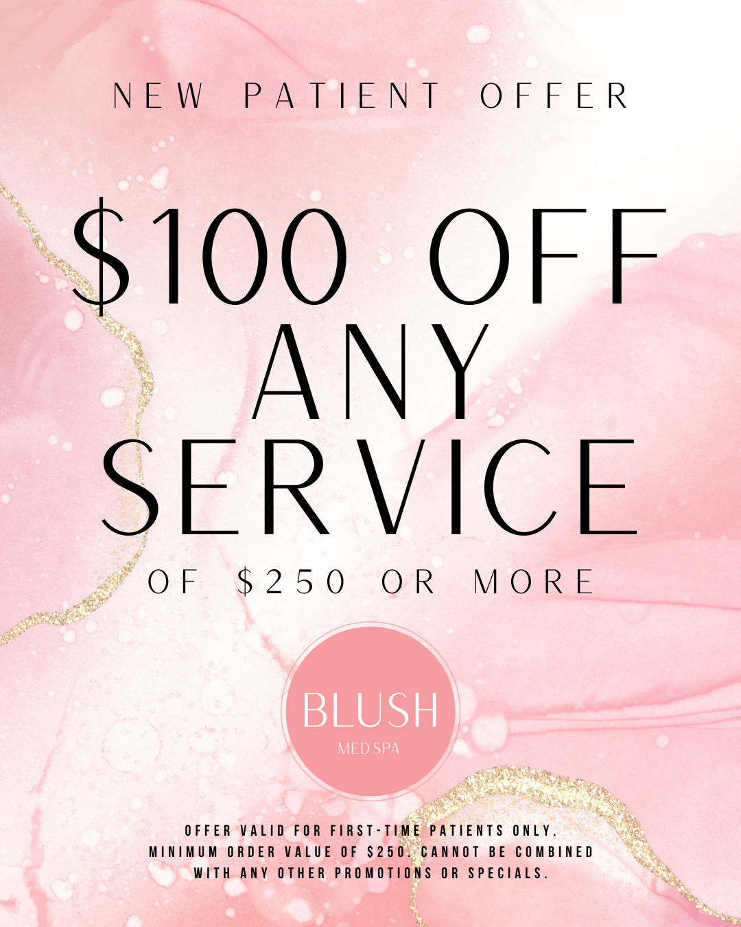 Blush Med Spa Facebook ad