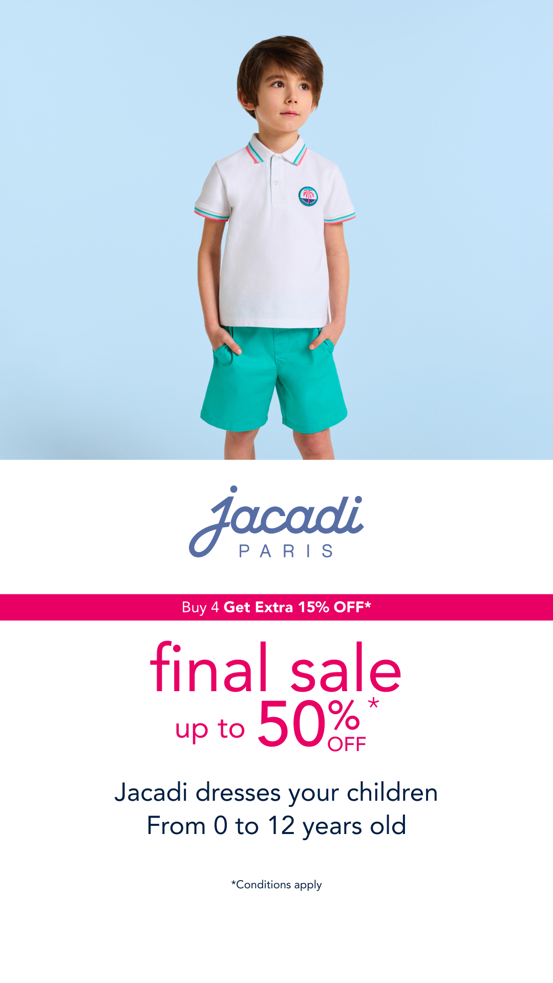Jacadi Facebook ad