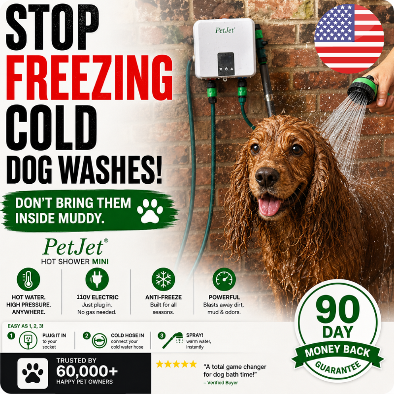 Petjetco Facebook ad: Turn your tap into a hot wash station at home!