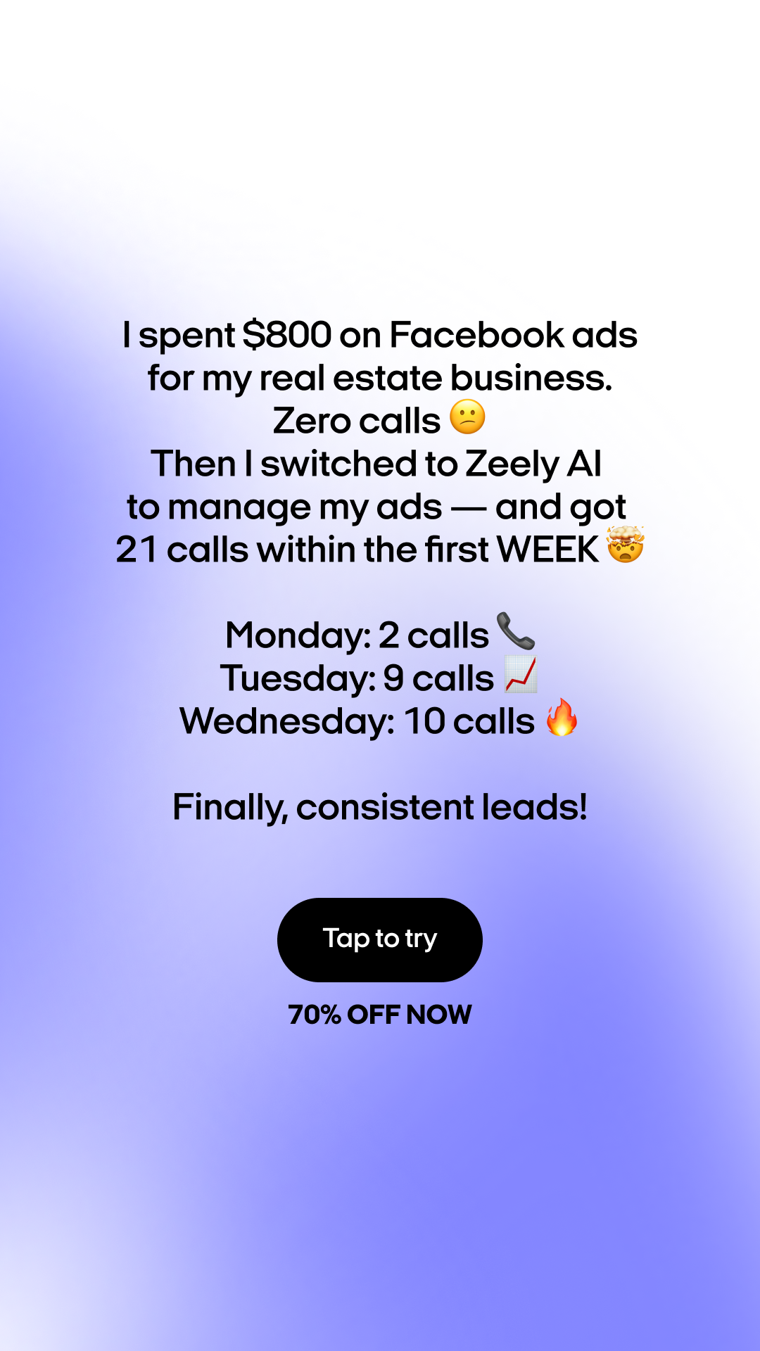 Zeely: Grow Sales with AI Facebook ad