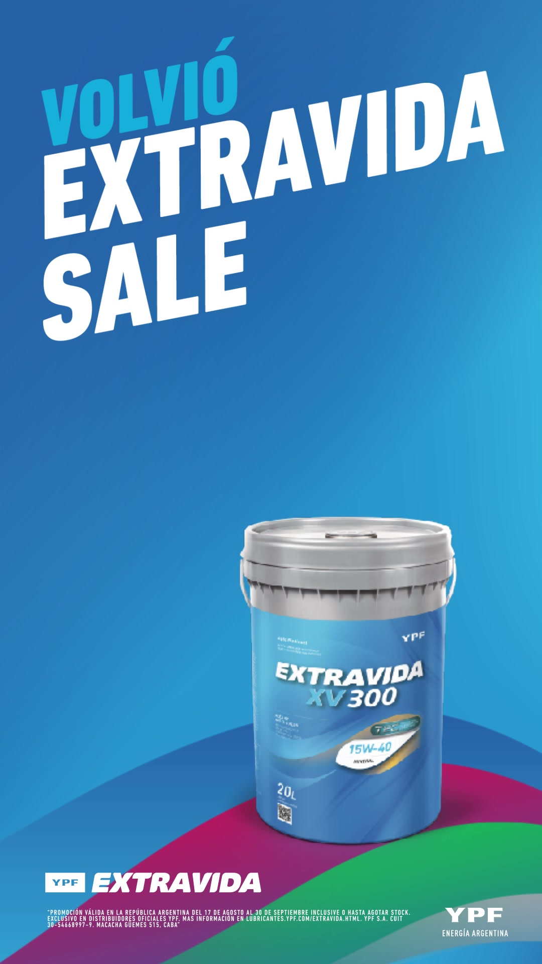 YPF Facebook ad: Lubricante Extravida | YPF