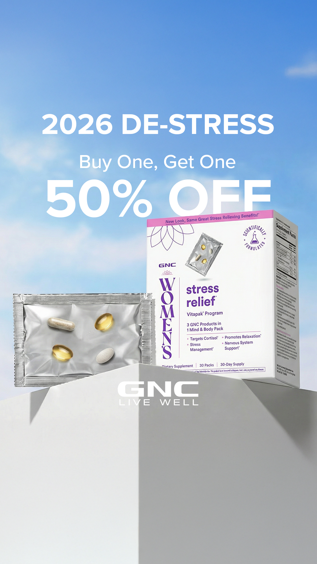 GNC Live Well Facebook ad