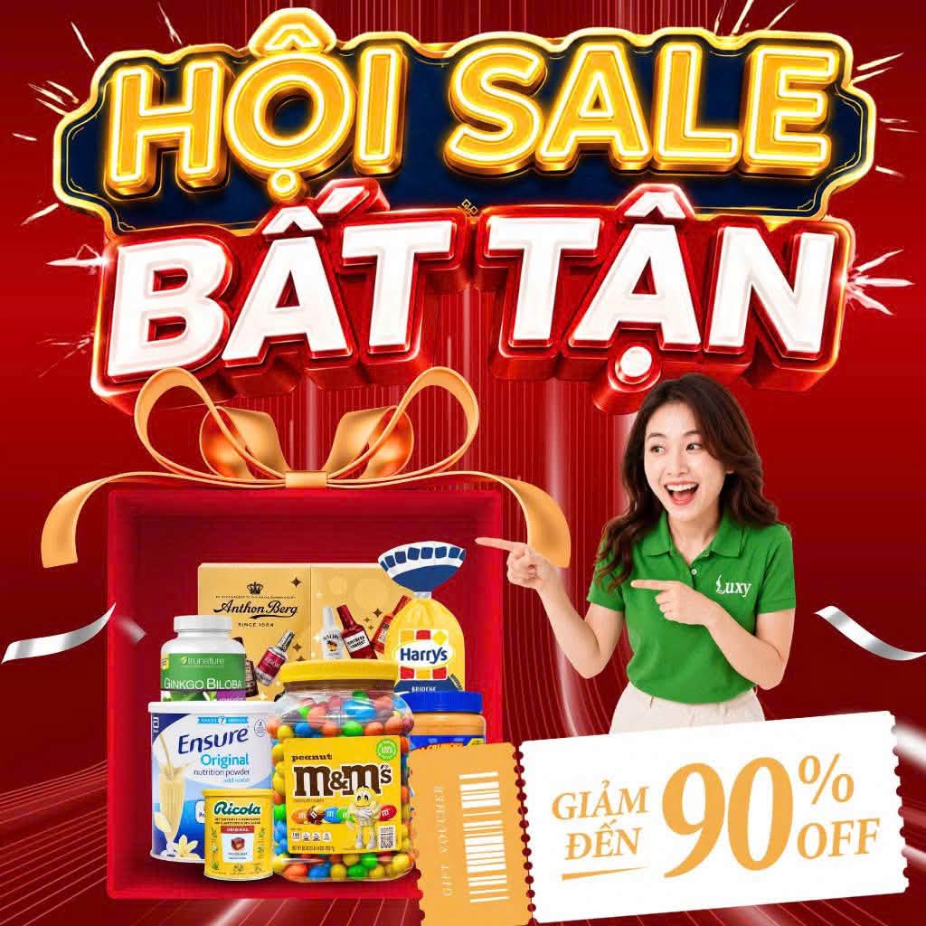 Siêu thị Luxy-sieuthiluxy.vn Facebook ad: Tuần lễ MEGA SALE XẢ HÀNG TỒN, RẺ…