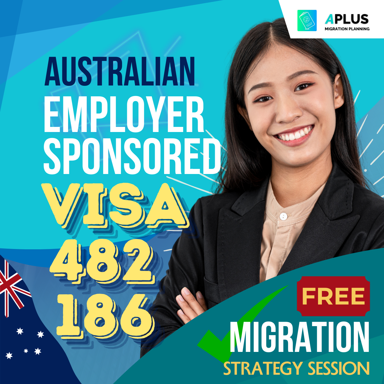 APLUS Migration Planning Facebook ad: Book your FREE Migration Strategy Session now!