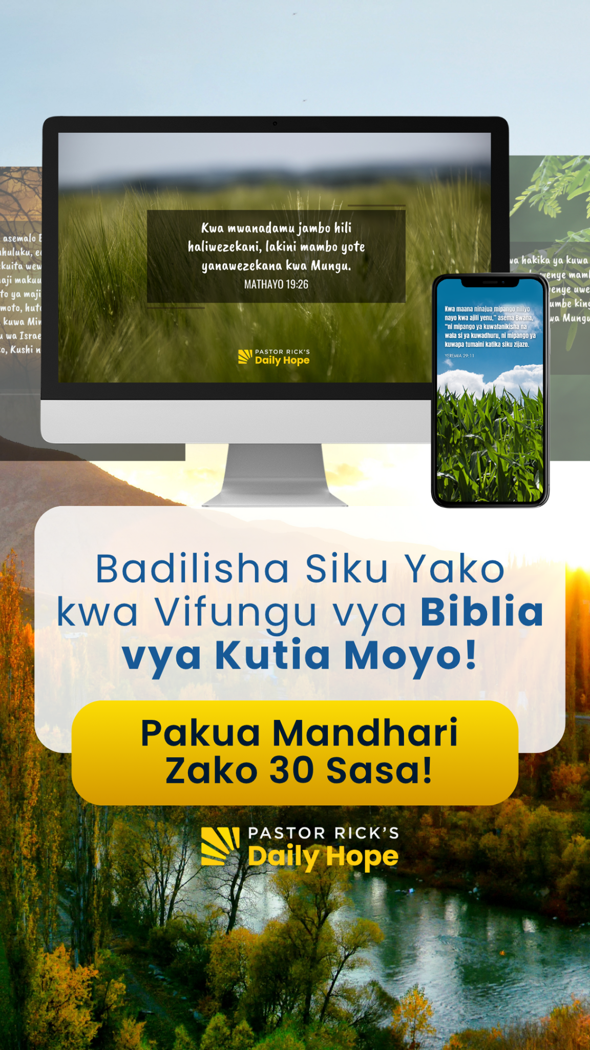 Pastor Rick's Daily Hope Facebook ad