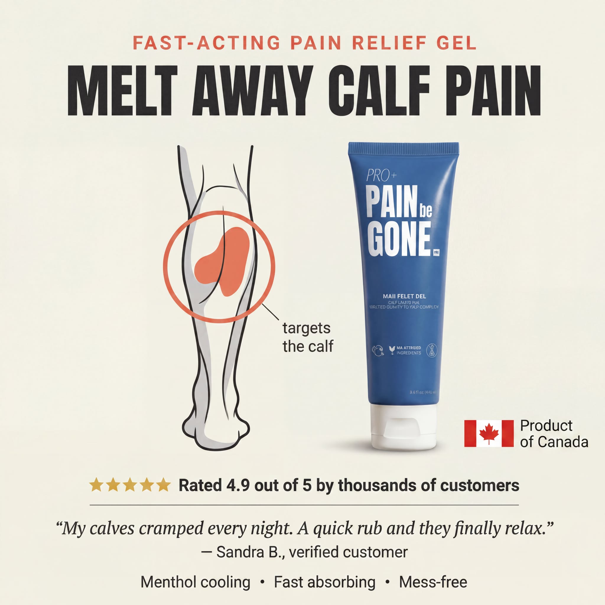 Pain Be Gone Pro Facebook ad
