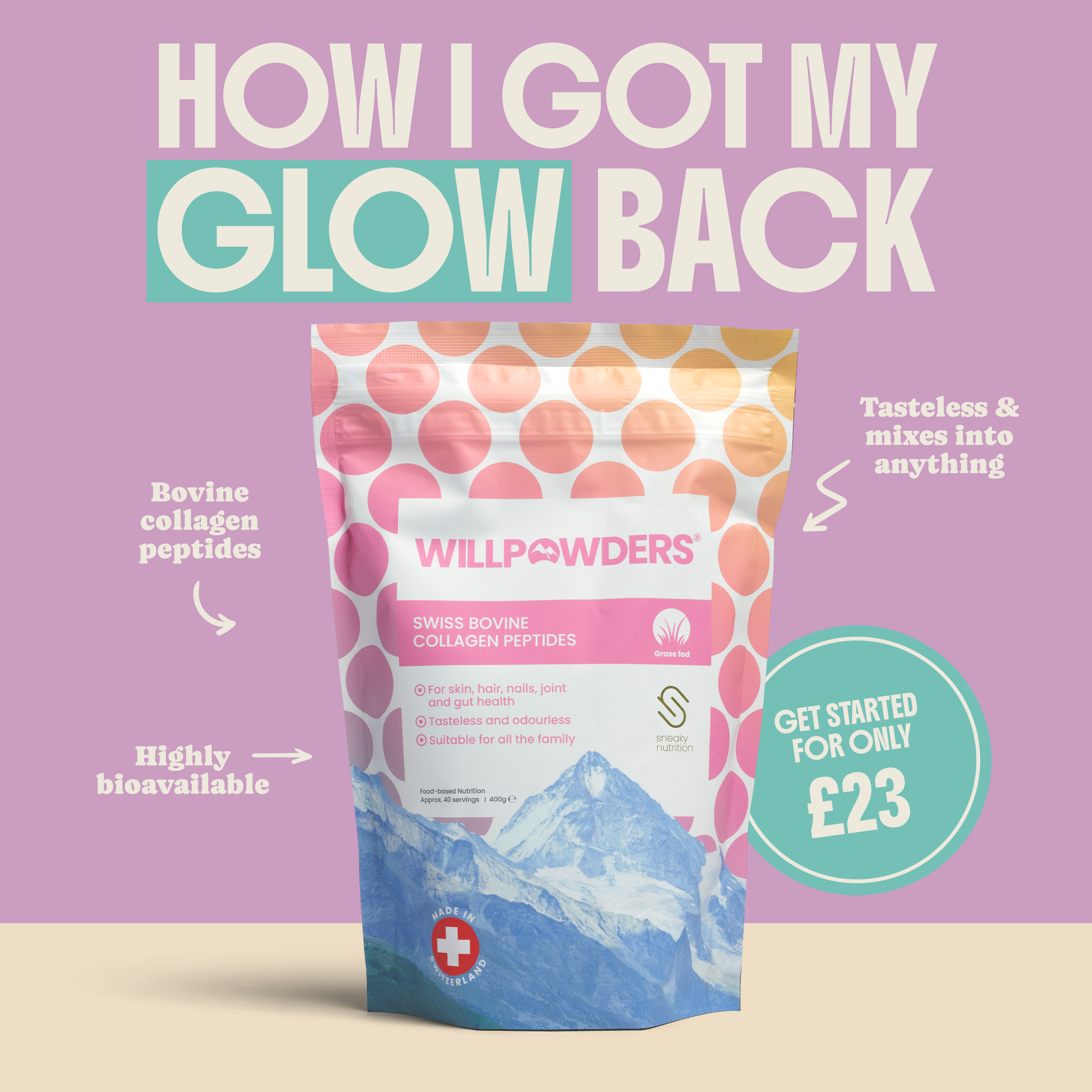 Will Powders Health Facebook ad