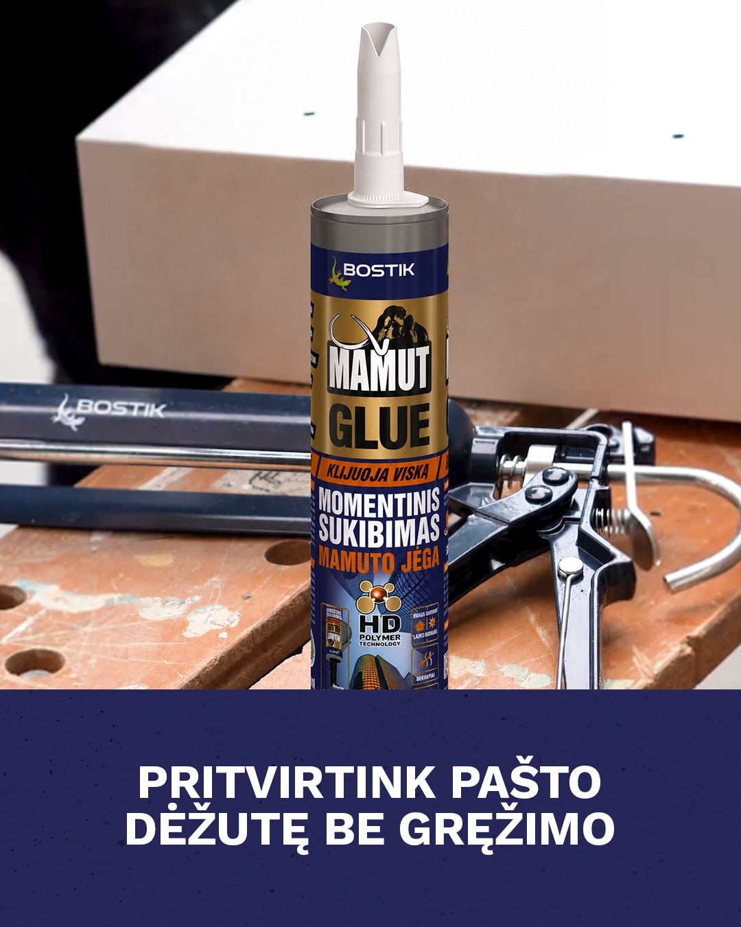 BOSTIK Facebook ad: Pašto dėžutę pritvirtinsi taip, kad ji laikytųsi ir…