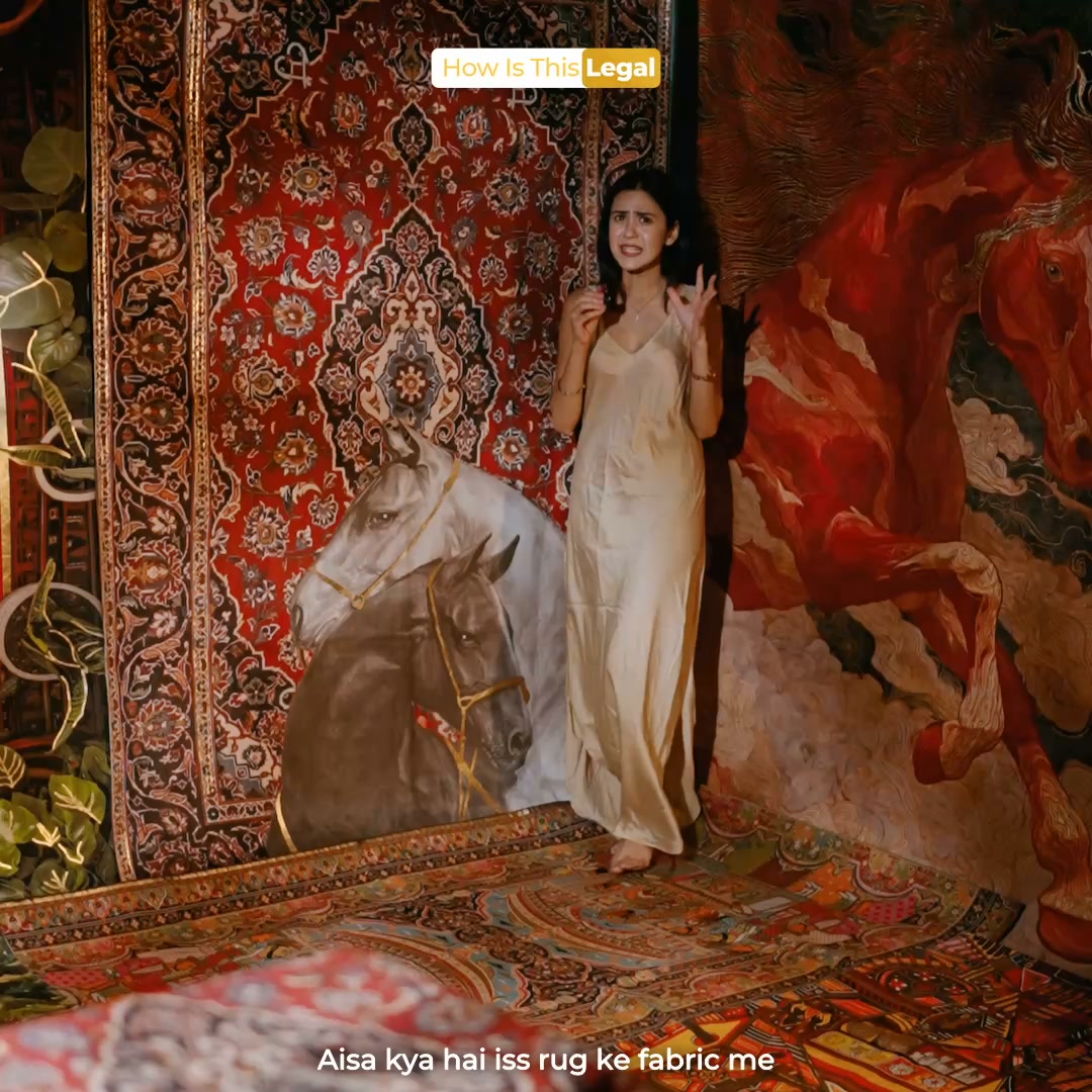 PittariSpaces Facebook ad: Flat 50% Off on Gold-Pressed Luxury Rugs