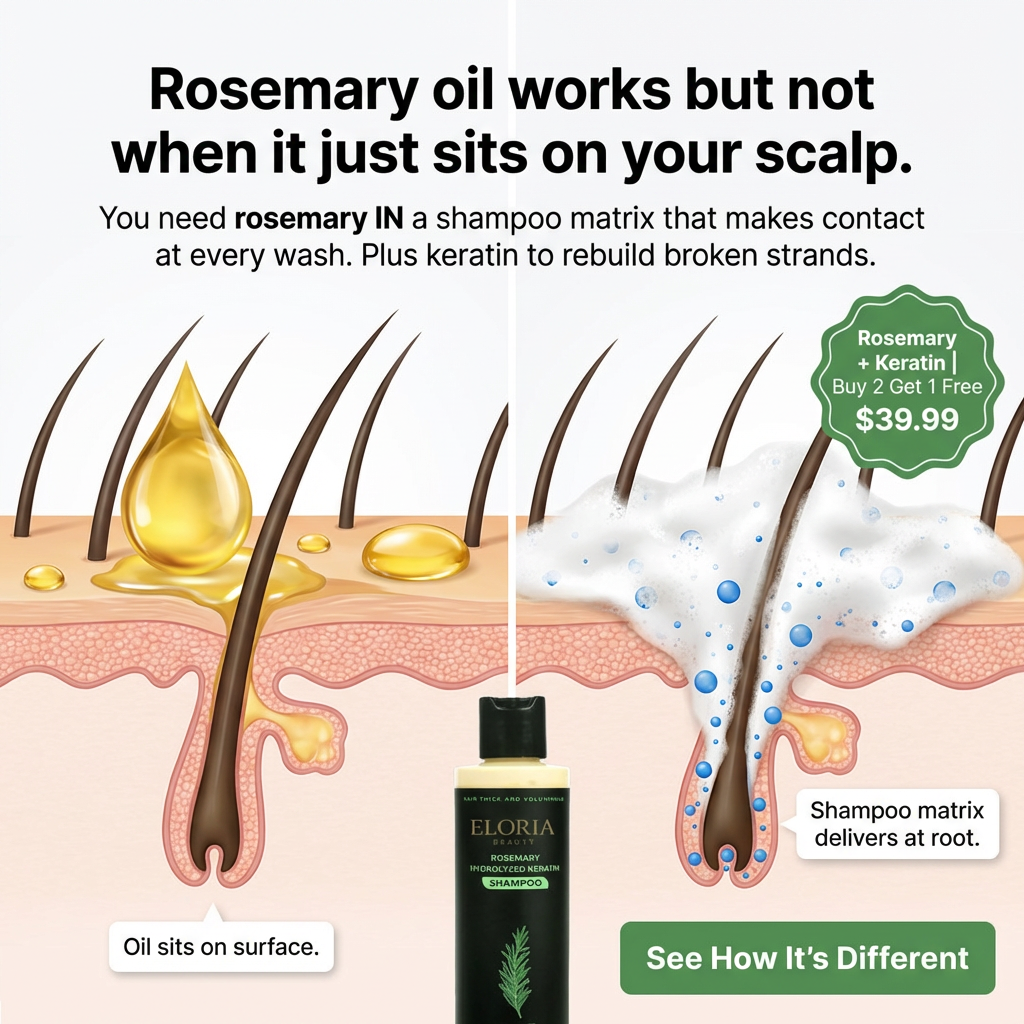Madison Rose Facebook ad: Nourish Your Hair Naturally