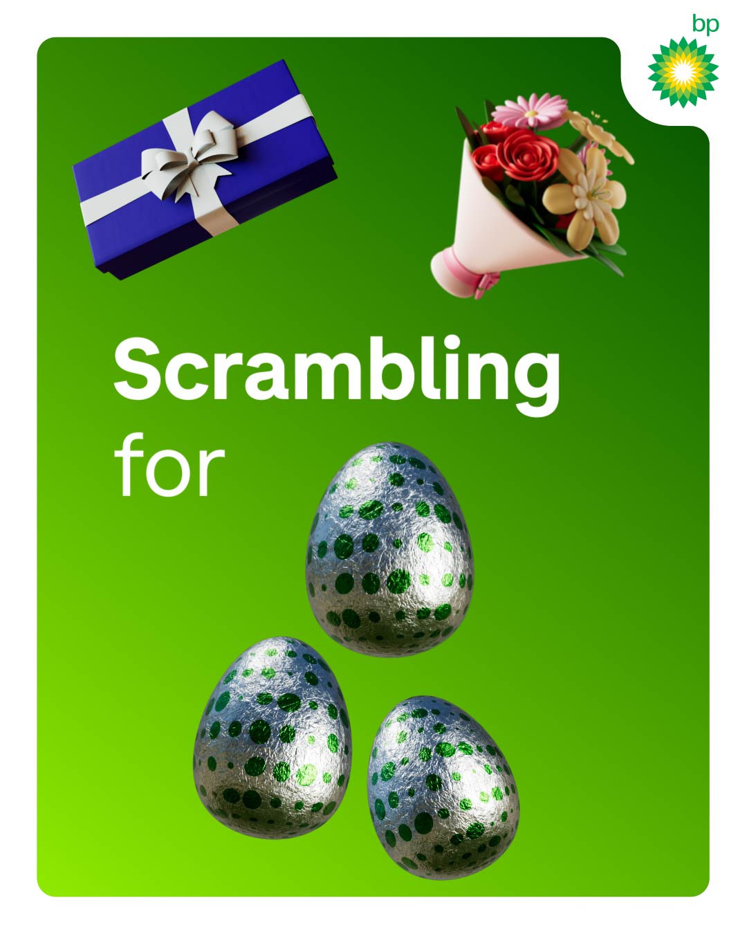 bp Facebook ad: Easter sprung out of nowhere?