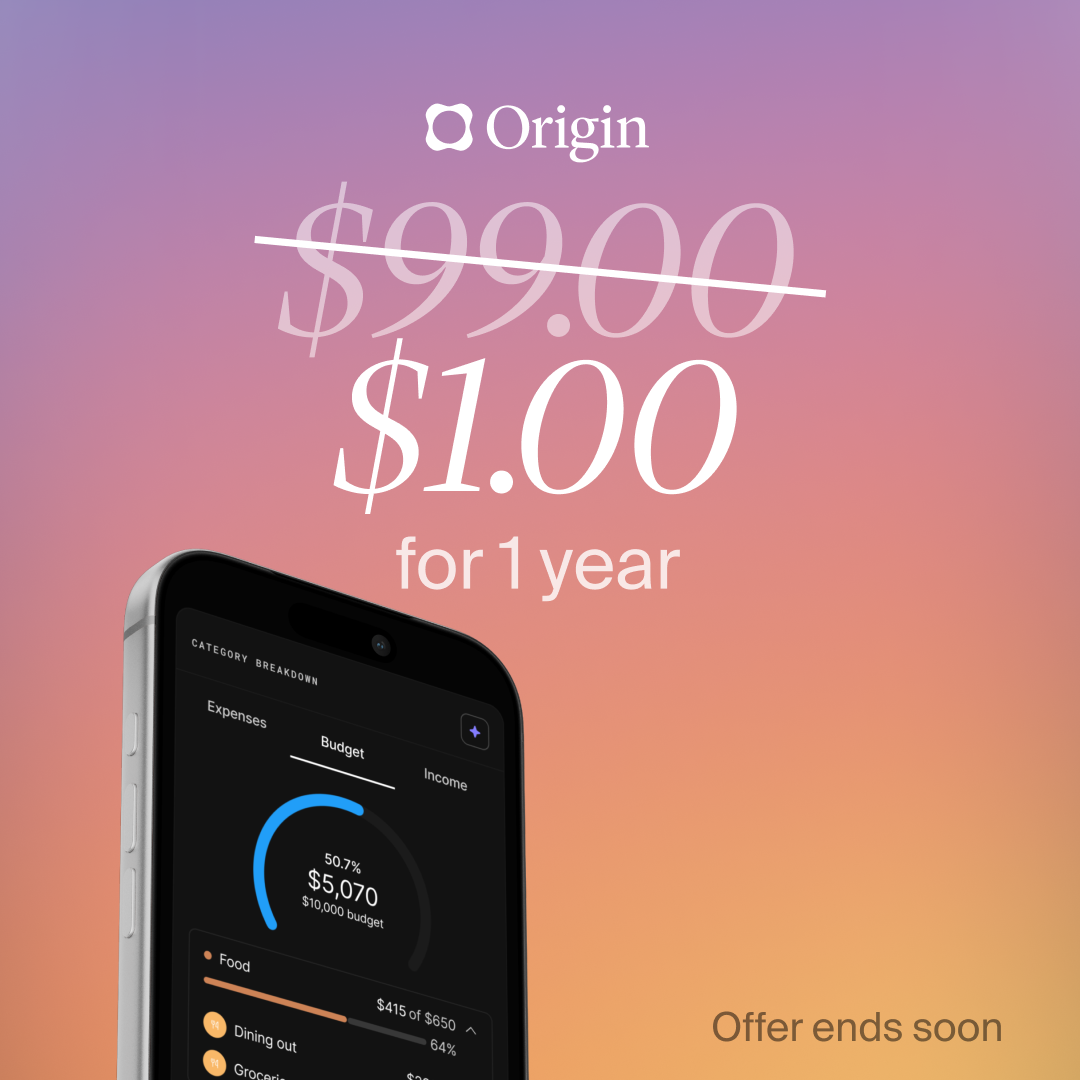 Origin Financial Facebook ad