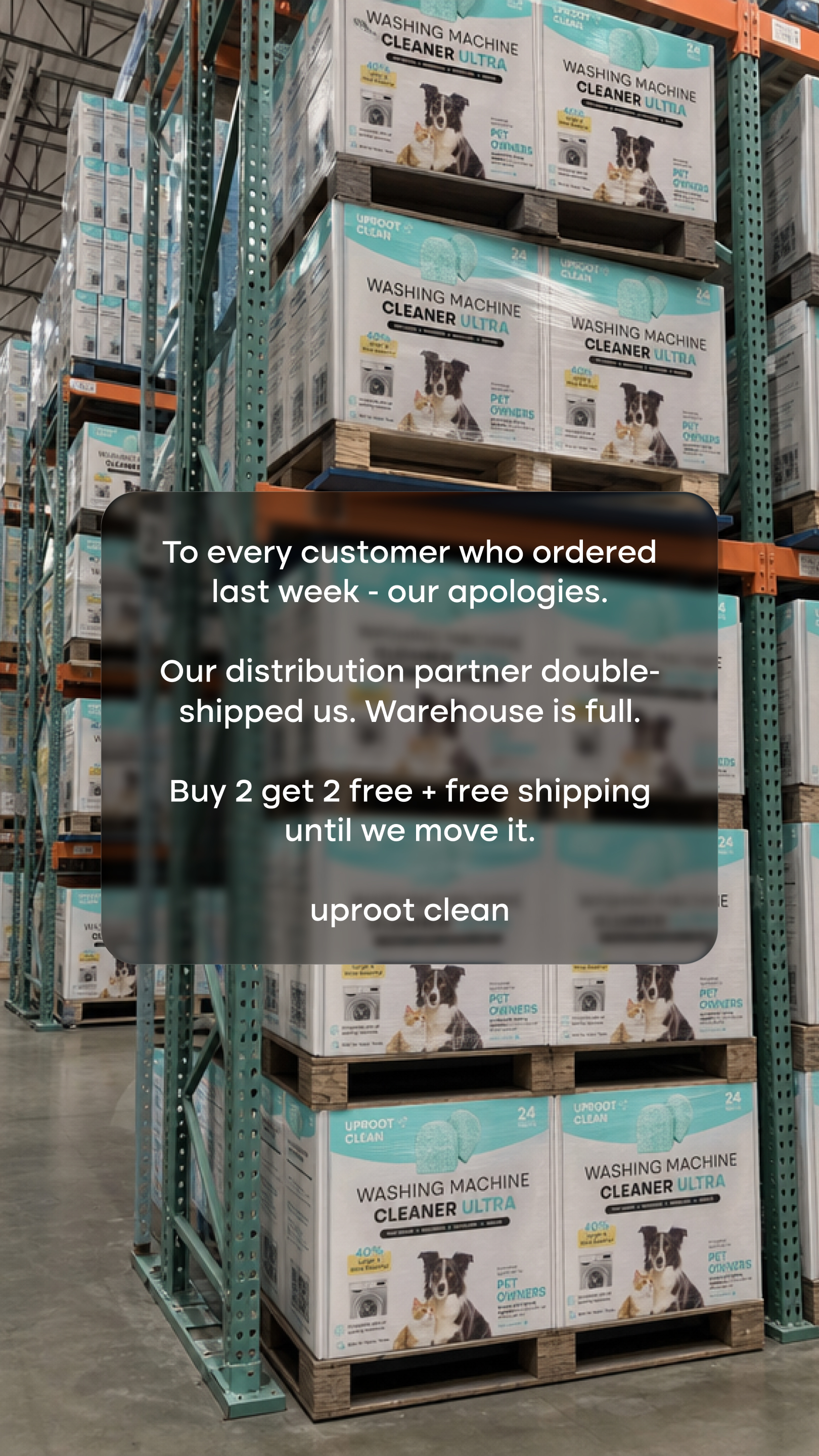 Uproot Clean Facebook ad