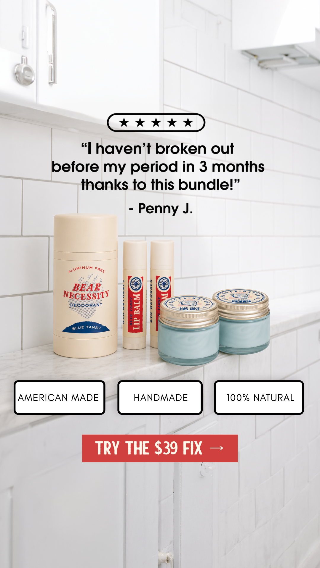 Papabear Naturals Facebook ad