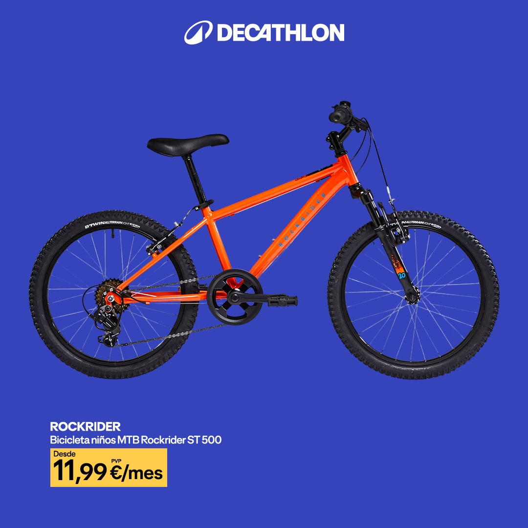 Decathlon España Facebook ad: Mientras ellos crecen, su bici también.
