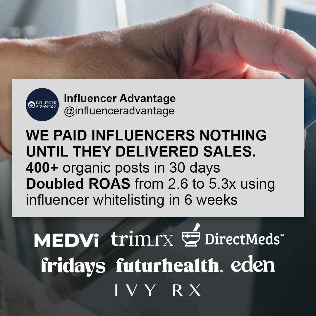 Influencer Advantage Facebook ad