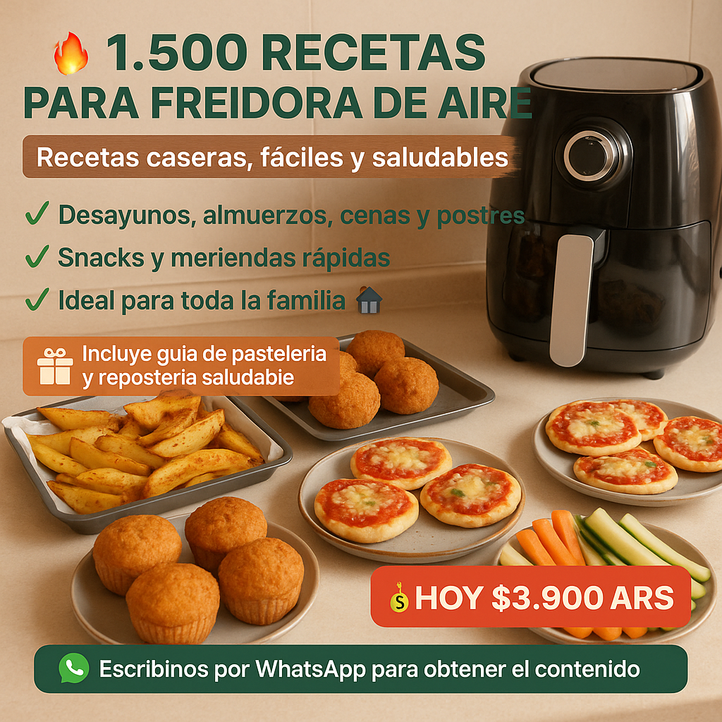 Viví del Conocimiento Facebook ad: Más de 1.500 recetas fáciles, caseras y deliciosas