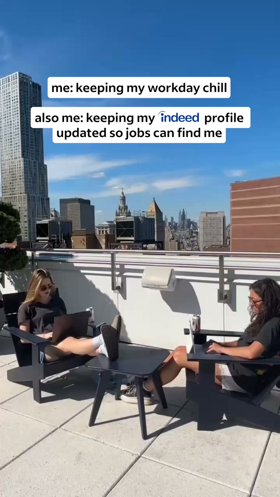 Indeed Facebook ad: Update your Indeed profile