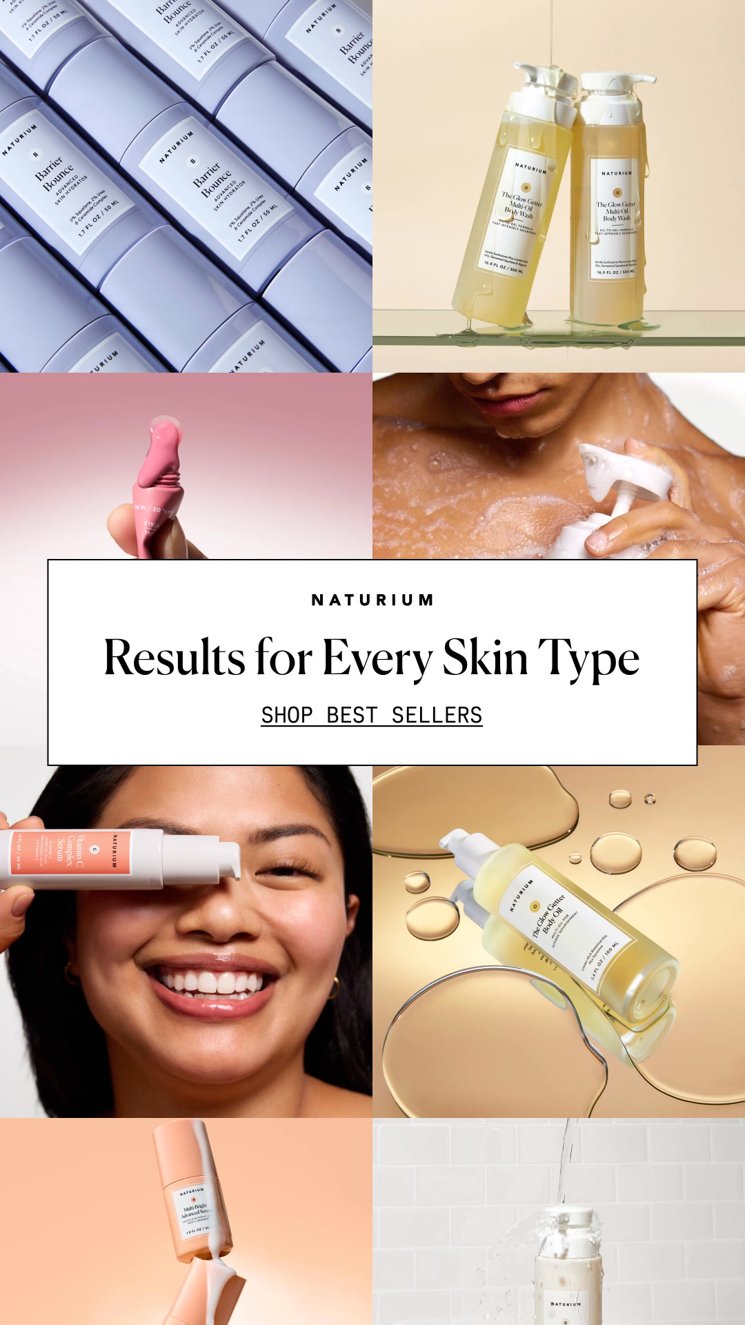 Naturium Facebook ad: Head-to-Toe Glow Essentials