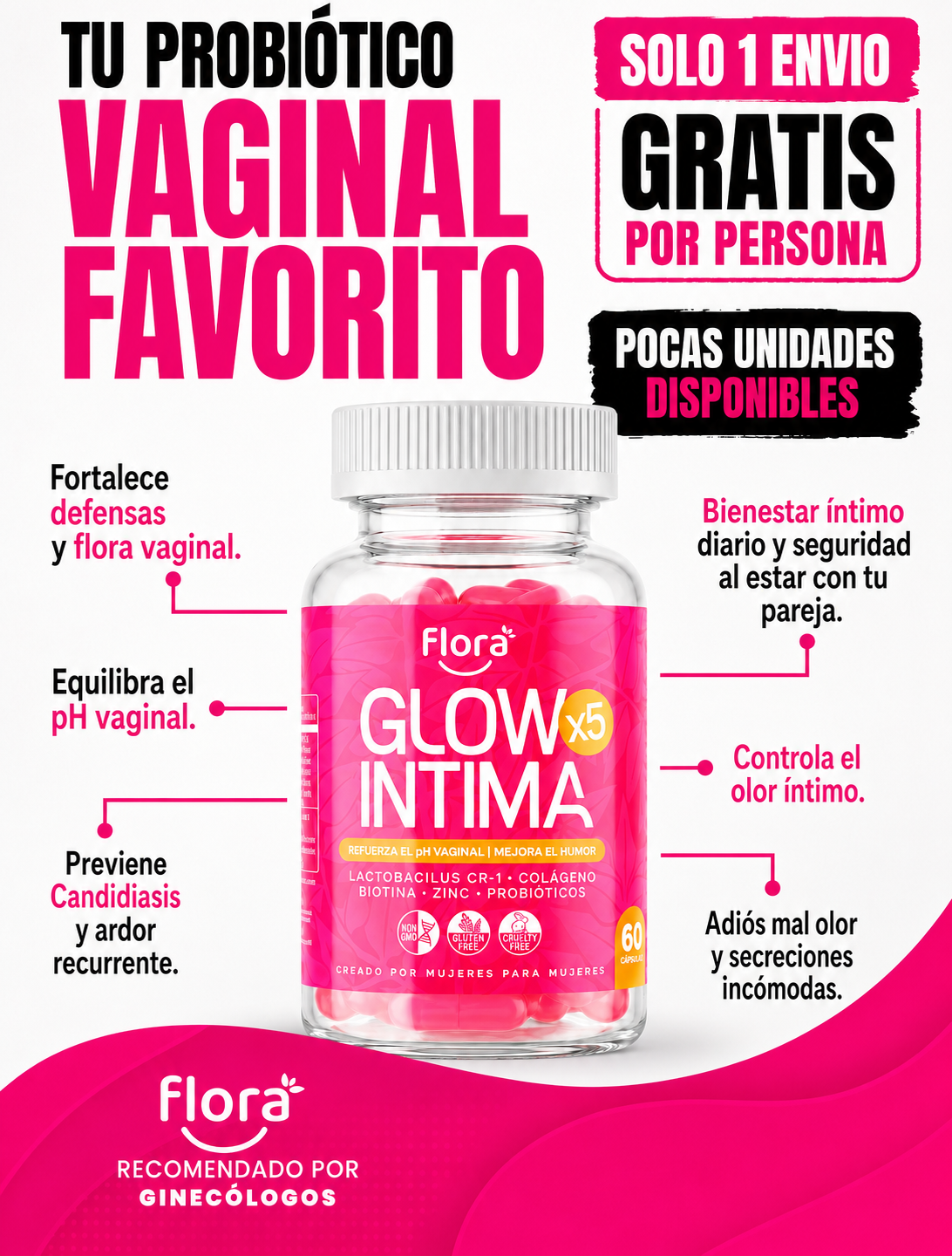 Florasoulchile Facebook ad: Basta de candidiasis 20% OFF