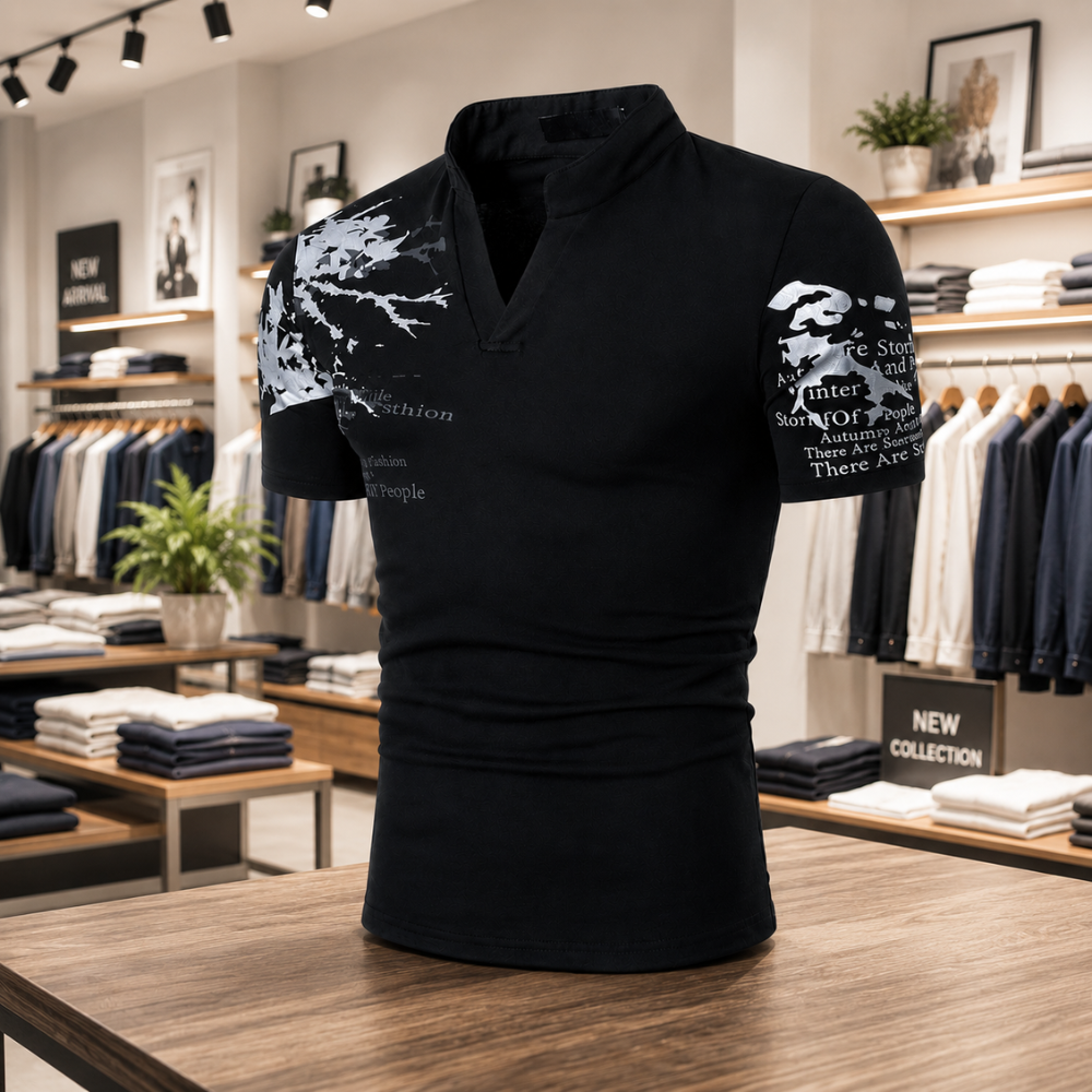 Novira London Facebook ad: Samuel | Bold Style Men's Polo Shirt