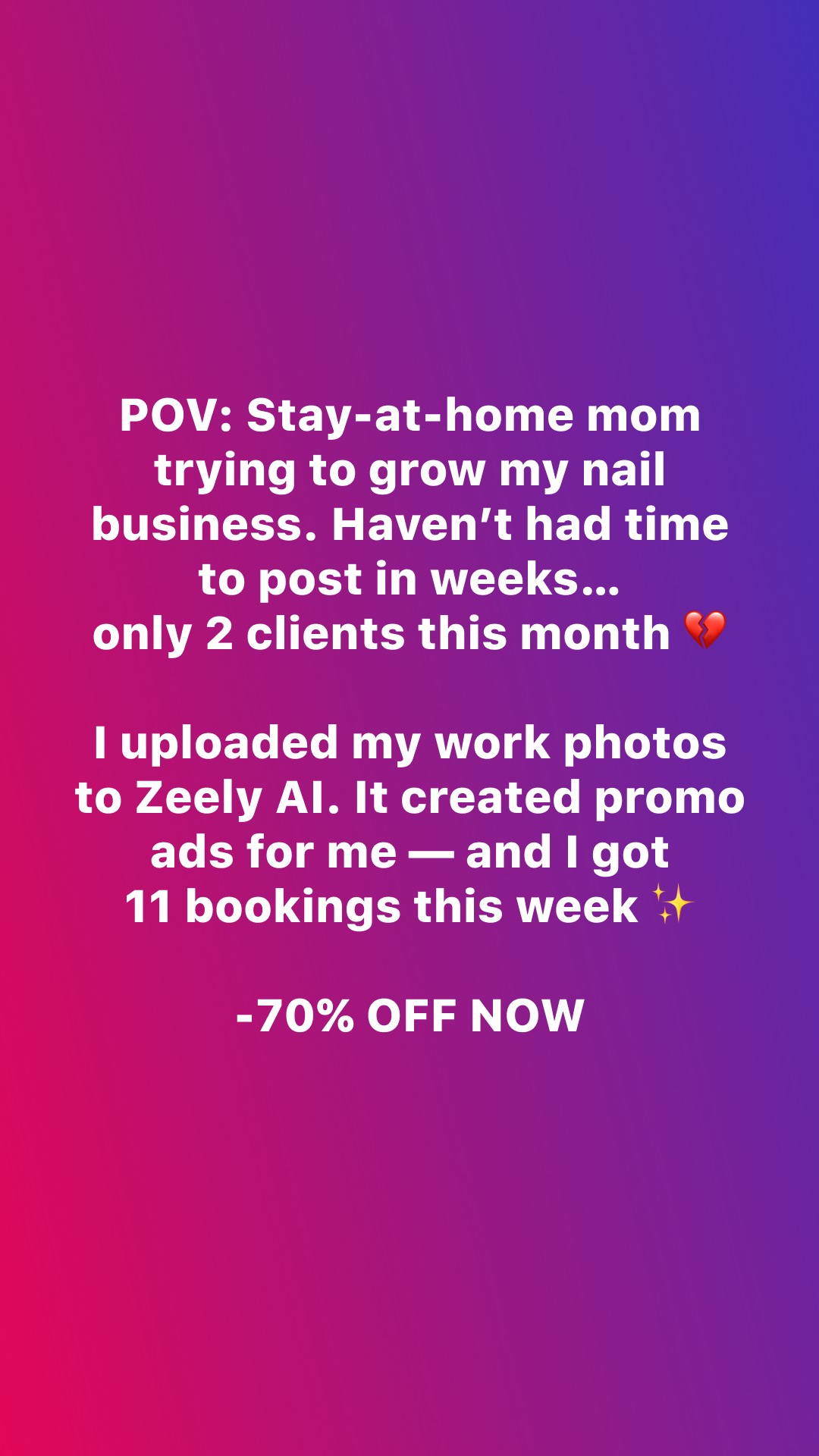 Zeely Facebook ad