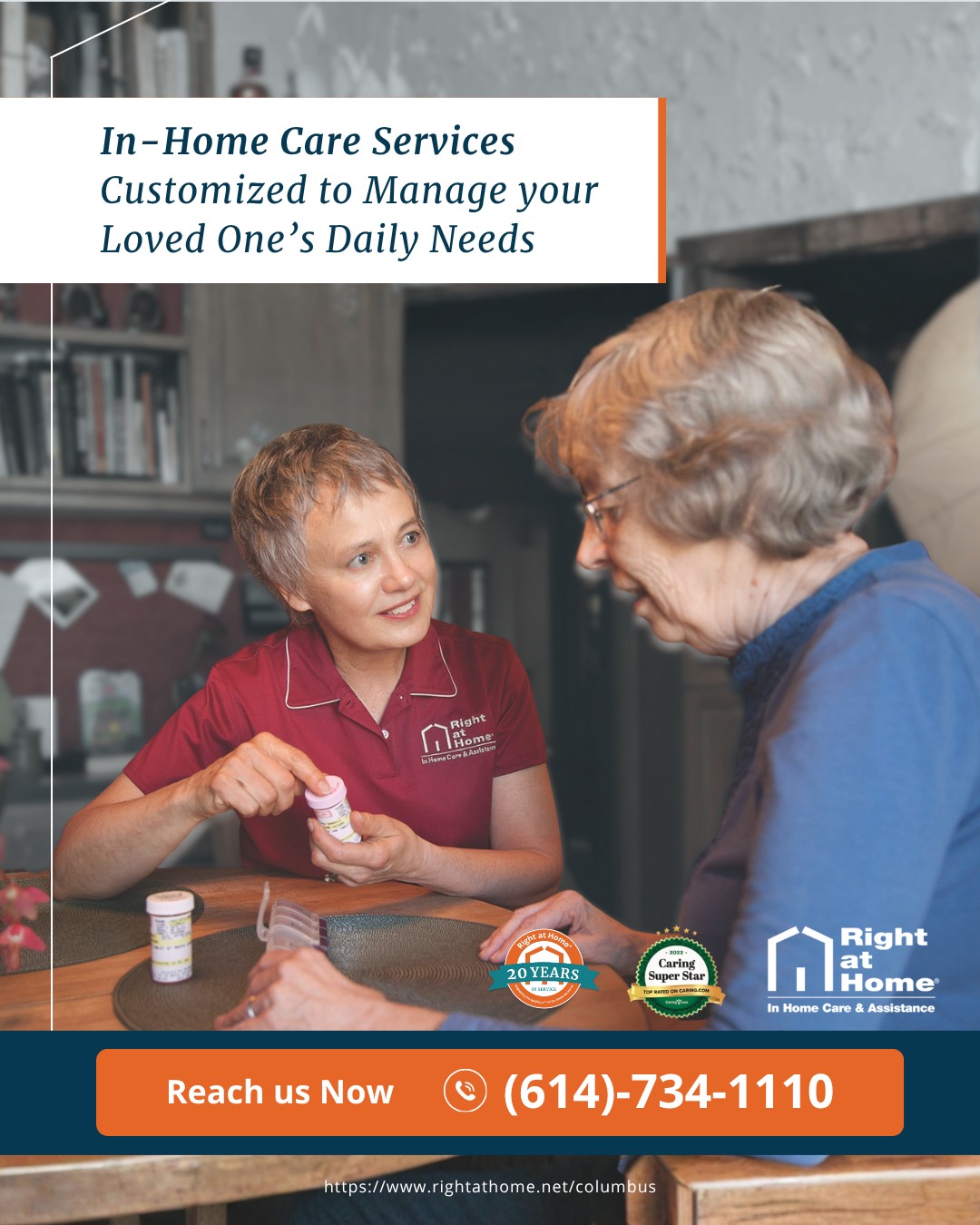 Right at Home Facebook ad: Senior Home Care | Caregiver Services | Right at Home of…