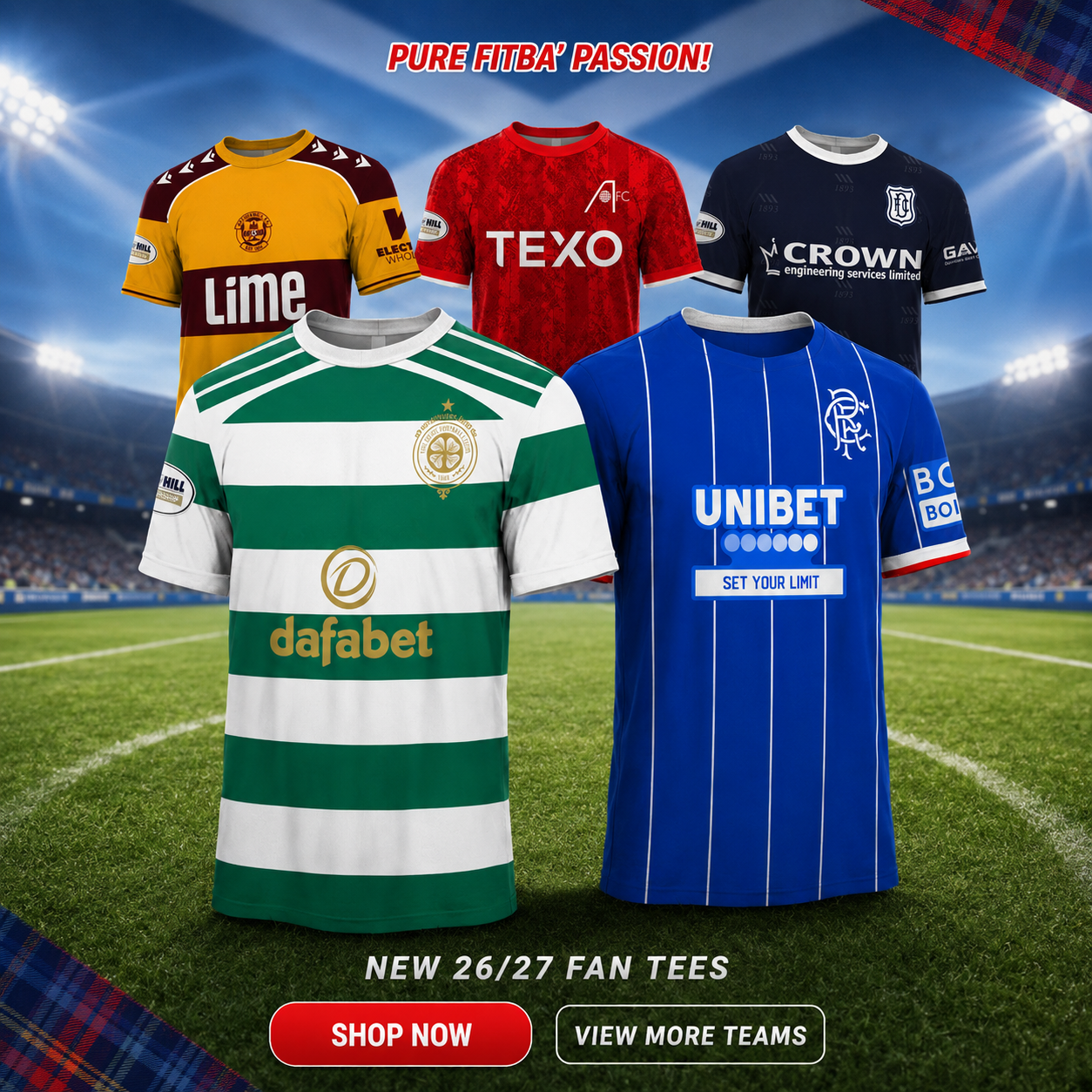 F.C Fan Gear Facebook ad: Find Your Team. Wear Your Colours.