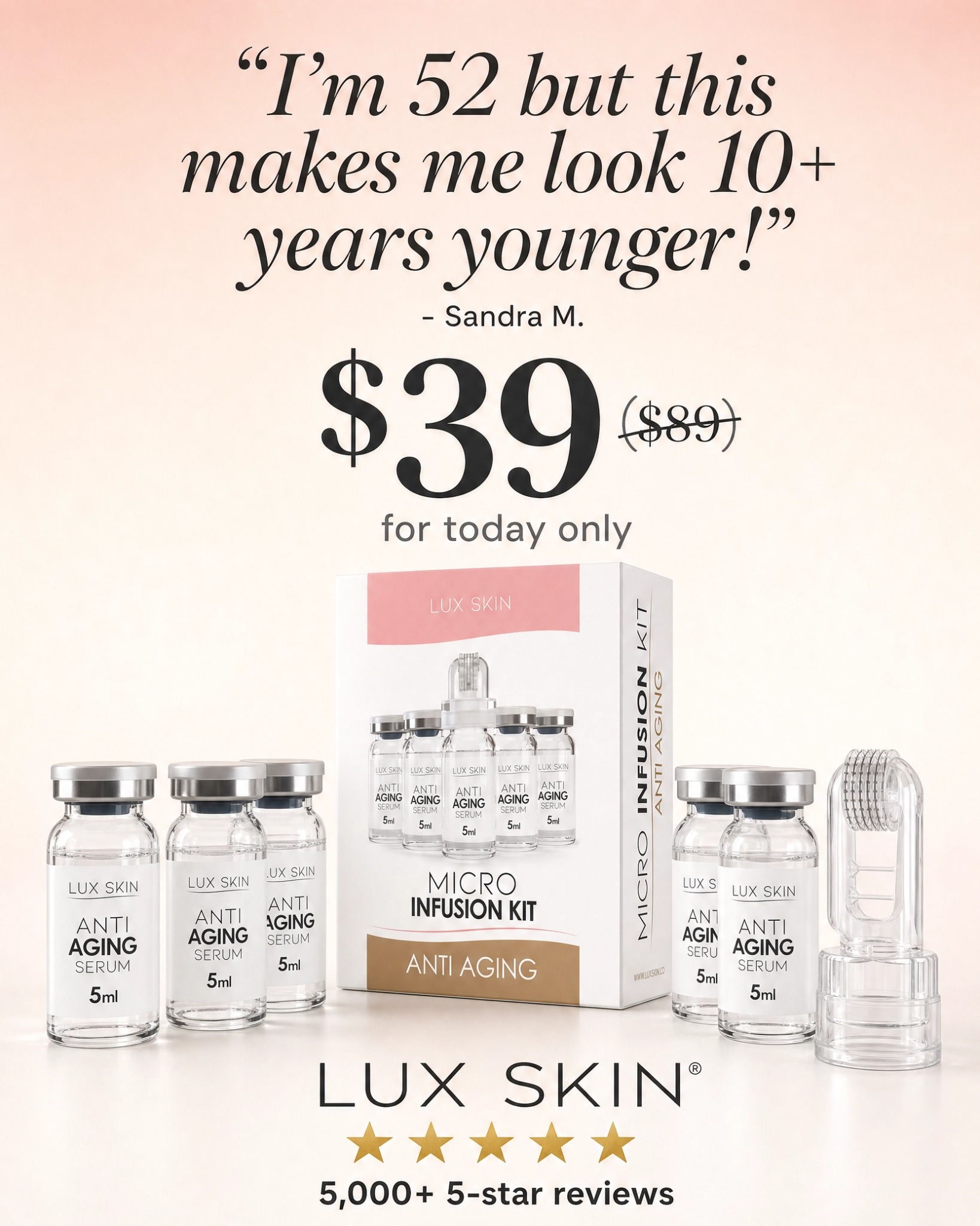 LUX SKIN Facebook ad