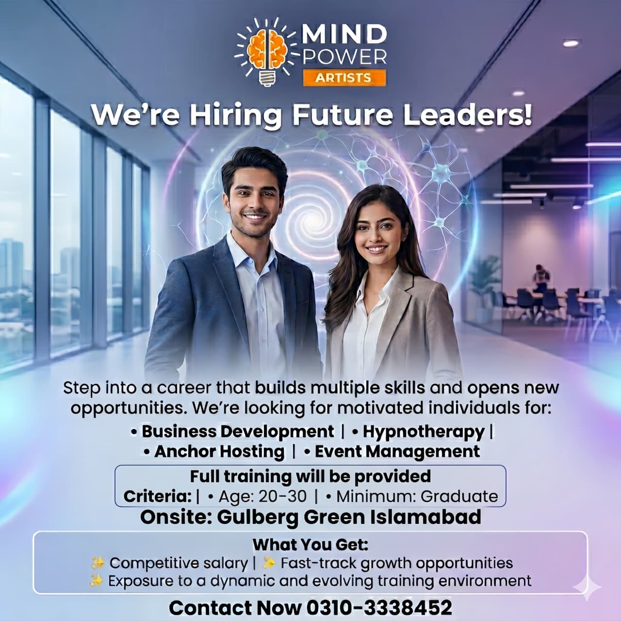 Mind Power Artists Facebook ad: Chat with us