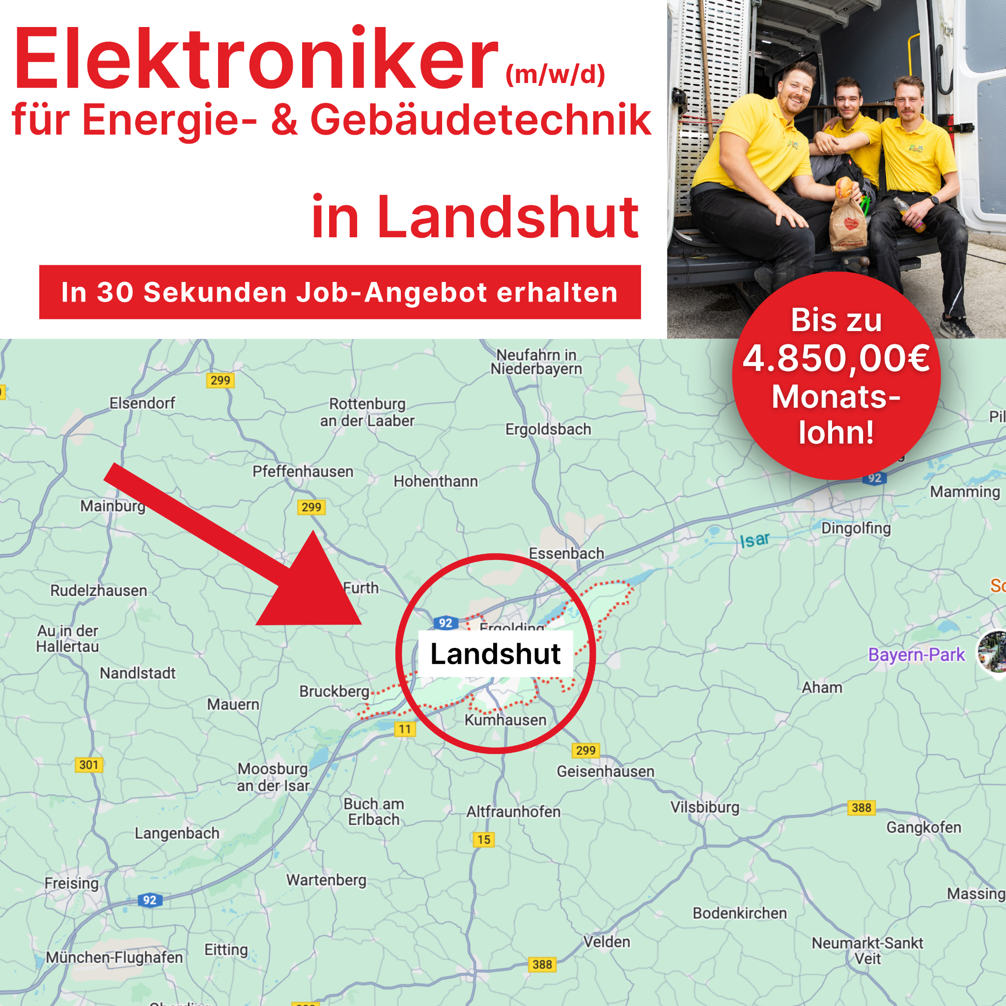 Candidate Flow Jobangebot: Elektroniker Facebook ad: Du möchtest ein unwiderstehliches Job-Angebot?