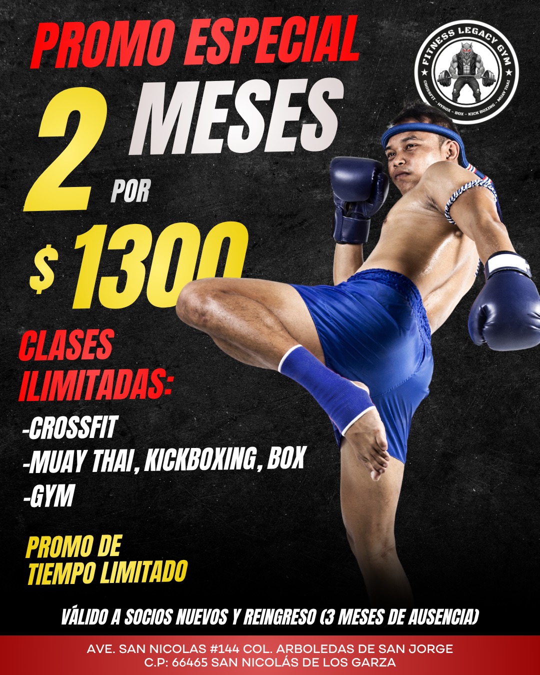 Fitness Legacy Gym, Crossfit, Hyrox & Muay Thai Facebook ad