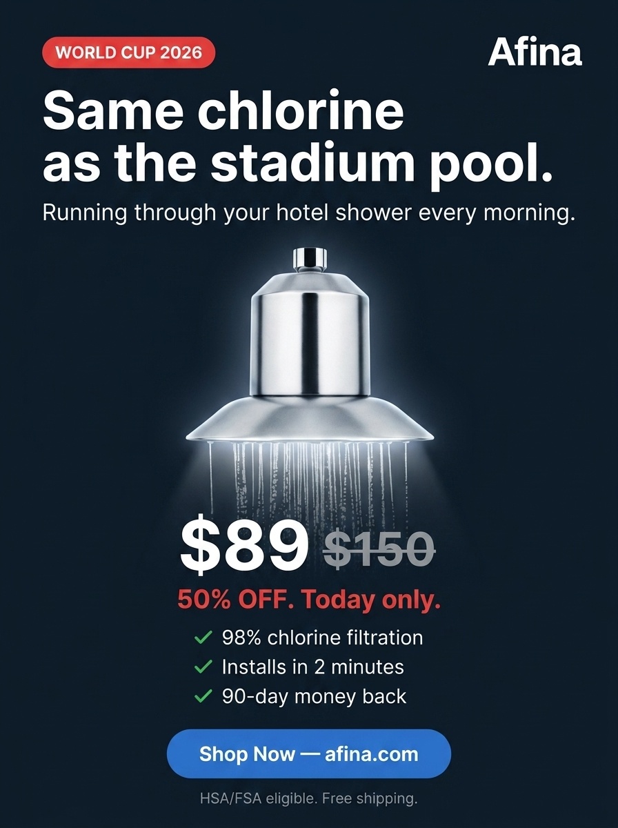 Showerlabs Facebook ad