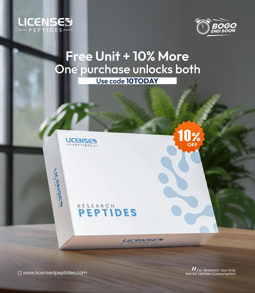 LicensedPeptides.com Facebook ad