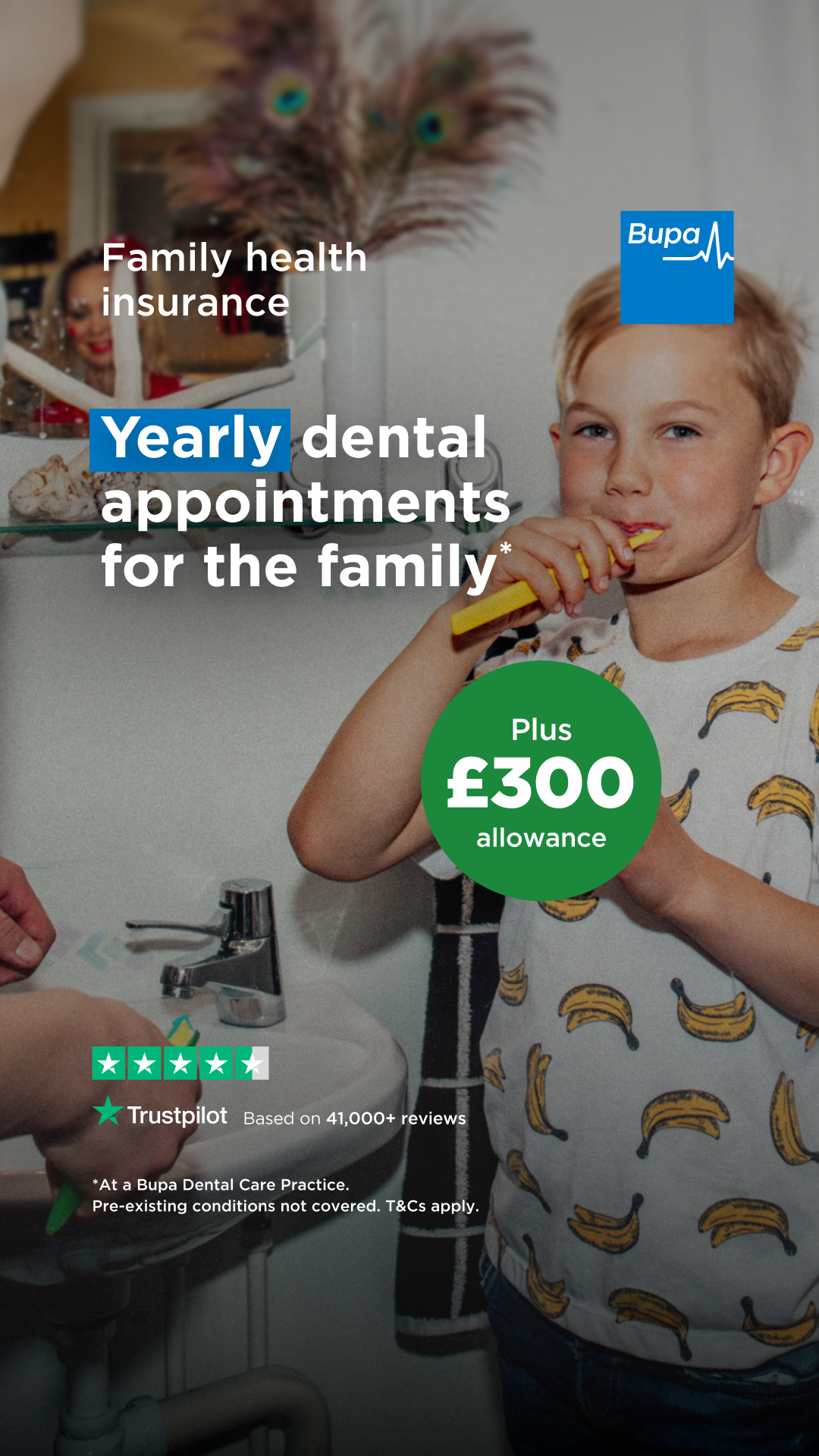 Bupa UK Facebook ad