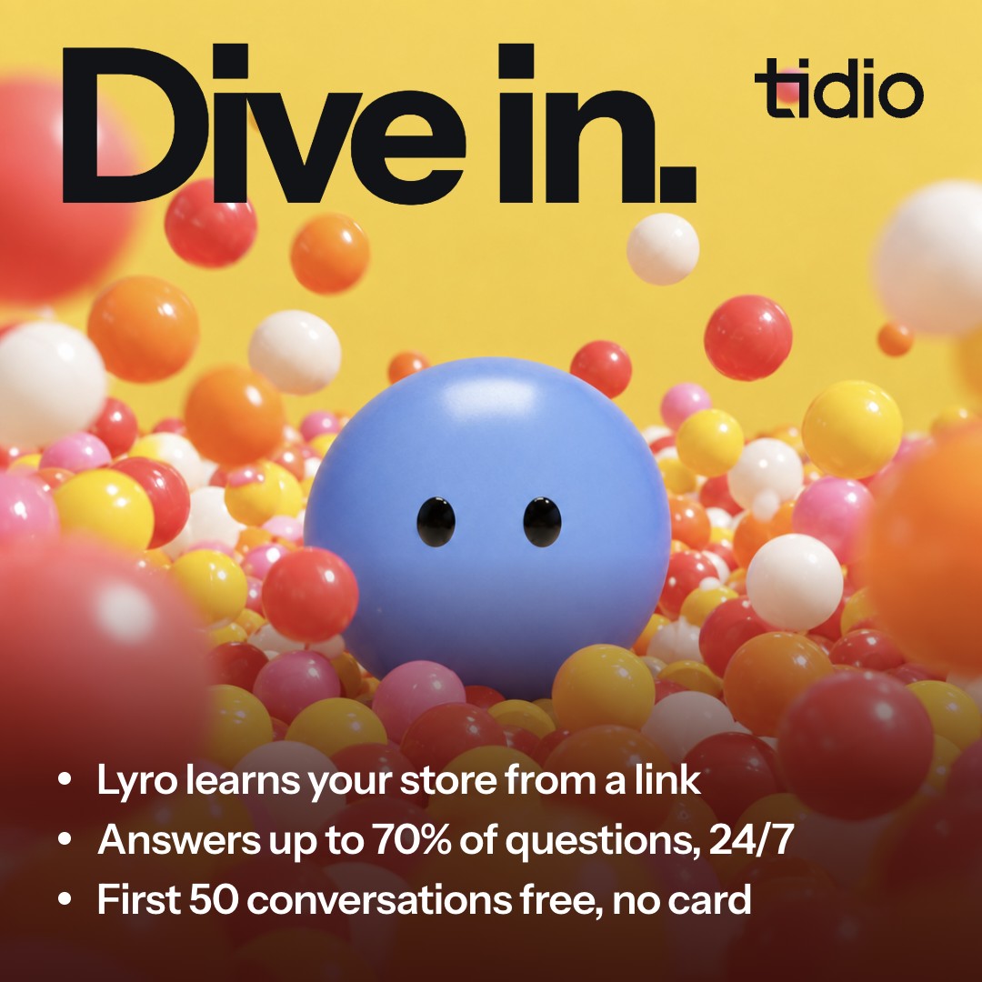 Tidio Facebook ad: Stop paying to answer the same question