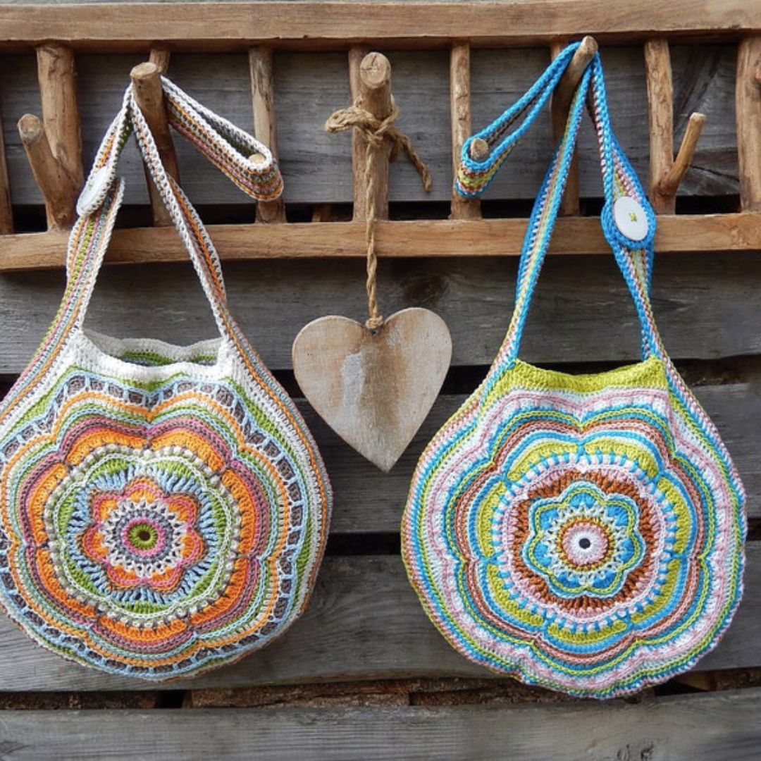Crochetmepdf Facebook ad: Crochet Pattern Flower Bag