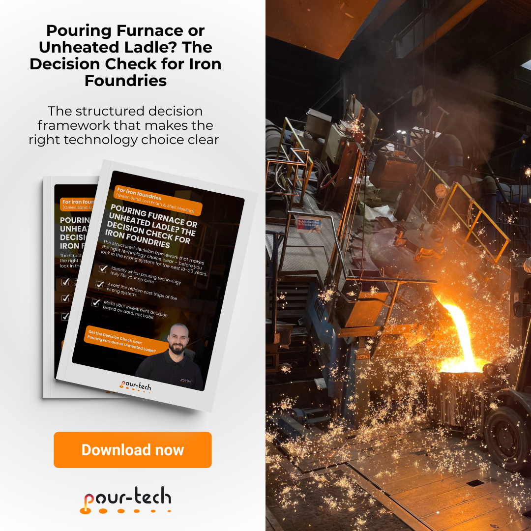 pour-tech AB Facebook ad: Free Report for Iron Foundries