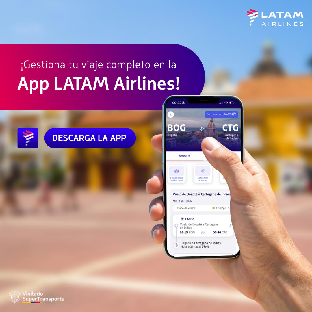 LATAM Airlines Facebook ad: Descarga la App y vuela