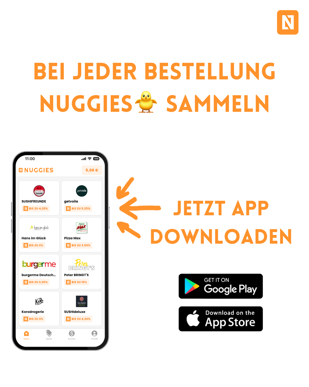 nuggies_de Facebook ad: NUGGIES: Echtes Geld verdienen