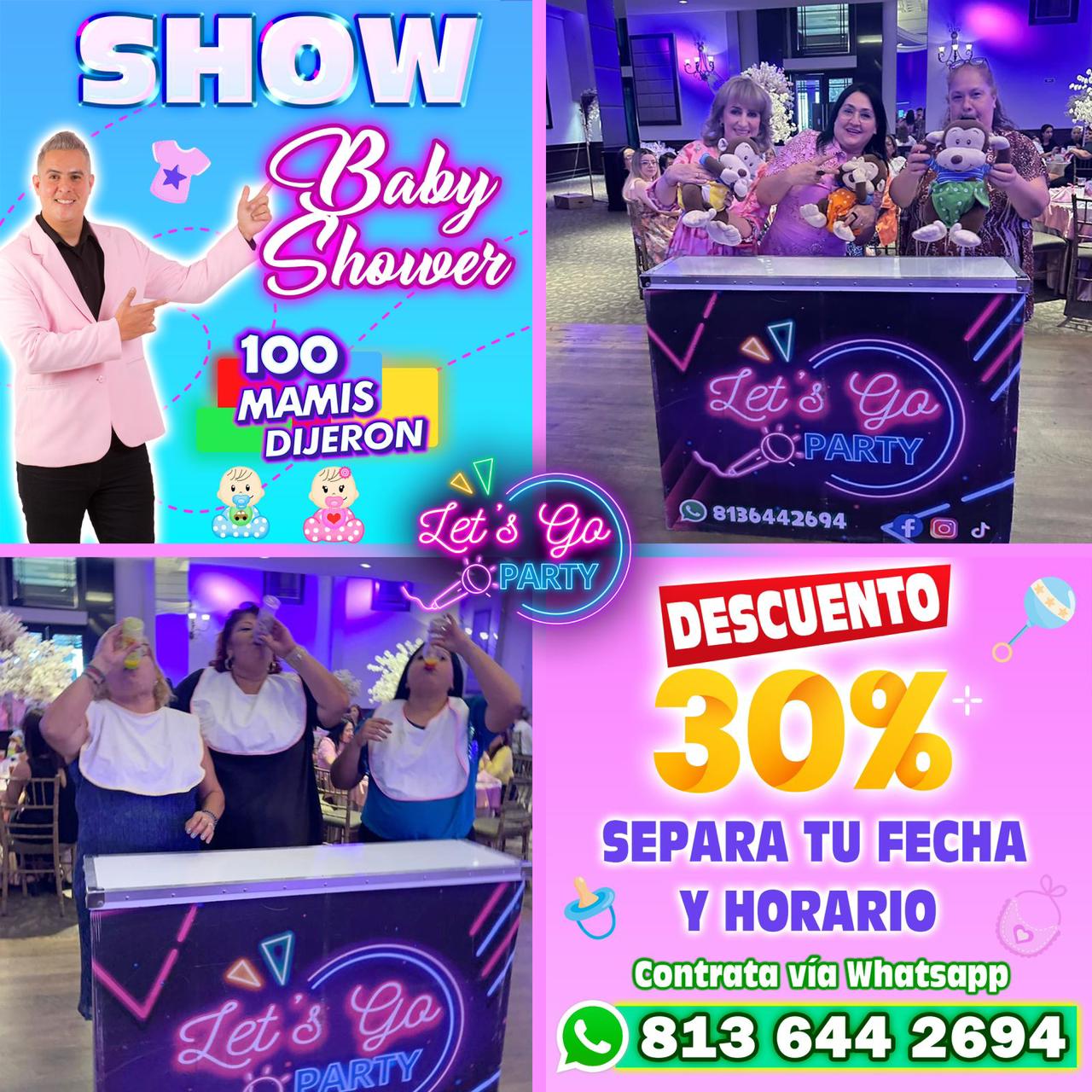 Let’s Go Party Mty Facebook ad: Agenda tu show